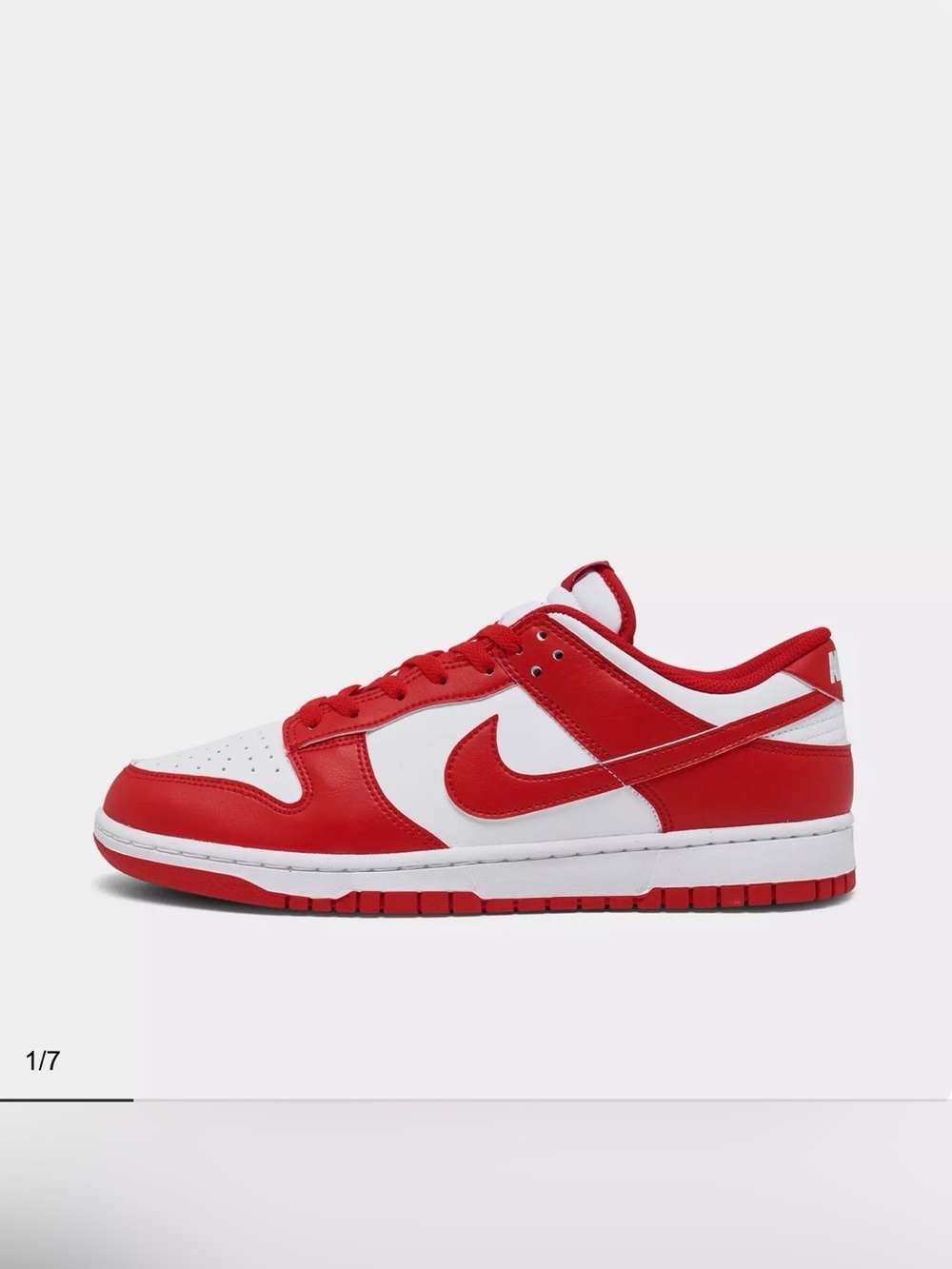 Nike Men’s Dunk Low Sneaker - Red/White